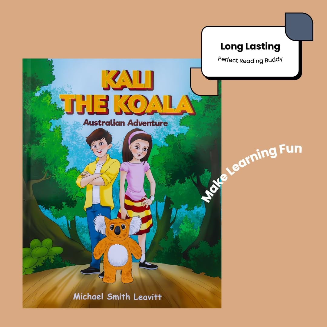 Kali The Koala - Australian Adventure - Children's Book & Stuffed Koala Plushie Set - Eye-Catching Full Color Illustrations - Koala Stuffed Animal & Kids Book Bundle for Ages 3-8 Years