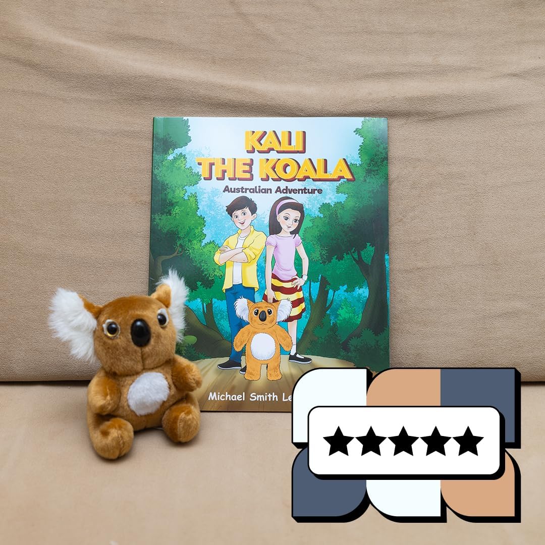 Kali The Koala - Australian Adventure - Children's Book & Stuffed Koala Plushie Set - Eye-Catching Full Color Illustrations - Koala Stuffed Animal & Kids Book Bundle for Ages 3-8 Years