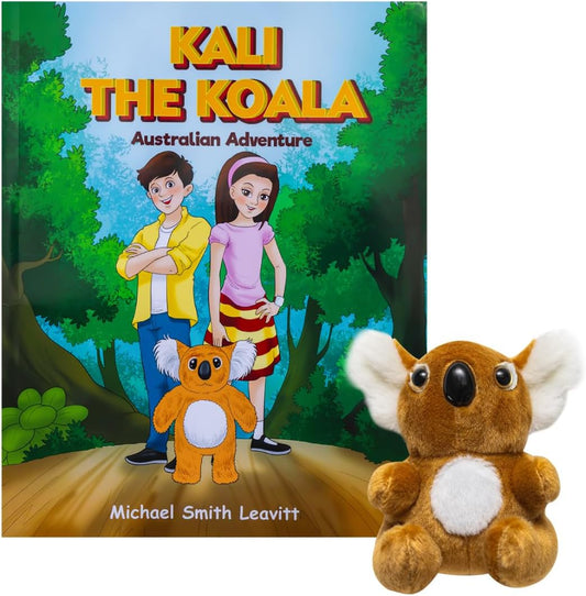 Kali The Koala - Australian Adventure - Children's Book & Stuffed Koala Plushie Set - Eye-Catching Full Color Illustrations - Koala Stuffed Animal & Kids Book Bundle for Ages 3-8 Years