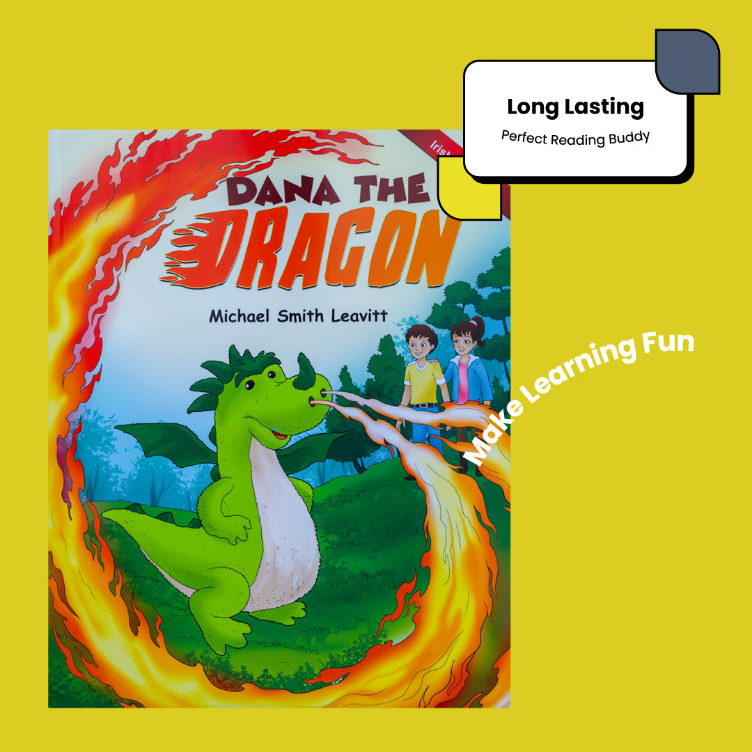 Dana The Dragon’s Irish Adventure - Children's Book & Stuffed Dragon Plushie Set - Eye-Catching Full Color Illustrations - Dragon Stuffed Animal & Kids Book Bundle for Ages 3-8 Years